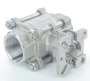Chine Petit acier inoxydable robinet à tournant sphérique de 3 morceaux CL150 - pression CL600 avec le support de fixation ISO5211 usine