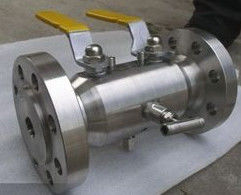 Deux type de flottement robinet des boules DBB à tournant sphérique/valve à flotteurs inoxydable de bille d'acier