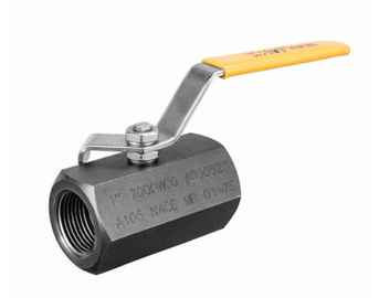 Type de flottement robinet à tournant sphérique, corps fileté de Socketweld d'une seule pièce de robinet à tournant sphérique