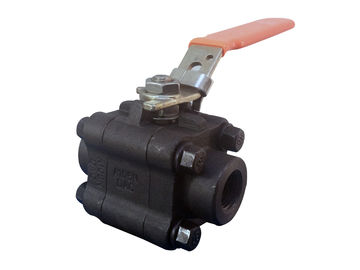 Levez à l'aide d'un levier le robinet à tournant sphérique du feu d'opération/type sûrs de boule valve à flotteurs avec 3 morceaux de structure