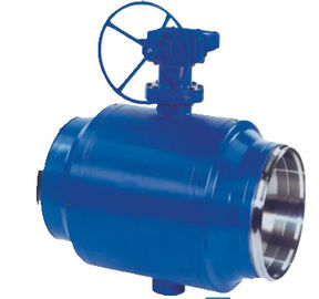 Couleur complètement soudée inoxydable de bleu de corps de robinet de bille d'acier de carbone industriel