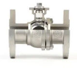 Type de bride de robinet à tournant sphérique de l'opération solides solubles d'engrenage à vis sans fin classe 150 pour des médias de l'eau