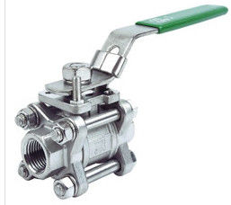 Acier inoxydable trois pression 1/2 » - 4" du commutateur 1000PSI de robinet à tournant sphérique de morceau taille