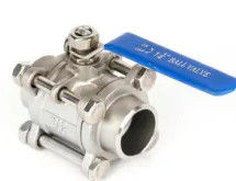 opération de levier de tige de preuve d'éruption de robinet à tournant sphérique de flottement de commutateur de BW de l'acier inoxydable 3PC